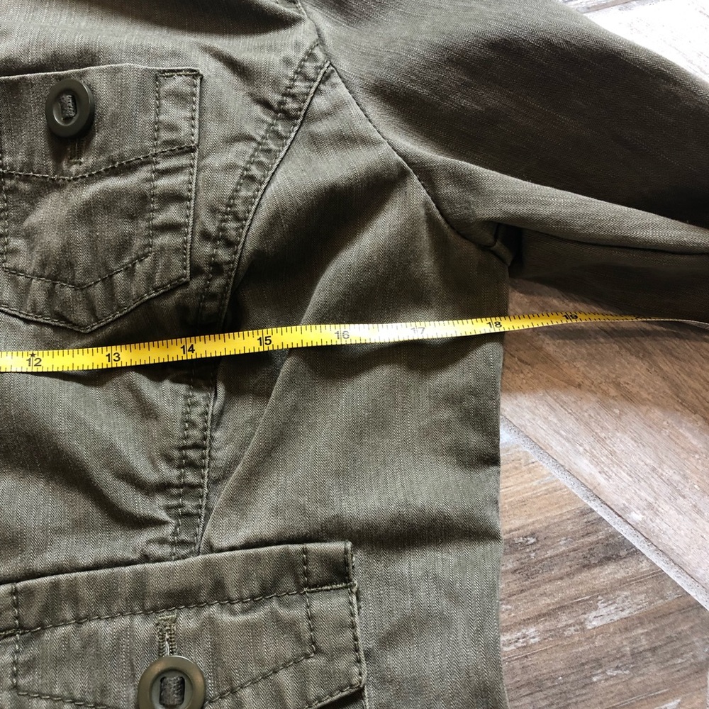Gap Olive Green Button-Up Jacket - image 4